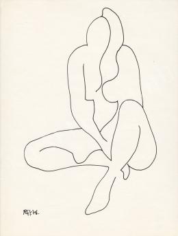  Rózsahegyi, György - Sitting Nude (1976)